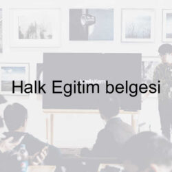 Halk Eğitim belgesi