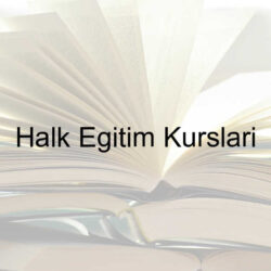 Halk Eğitim kursları