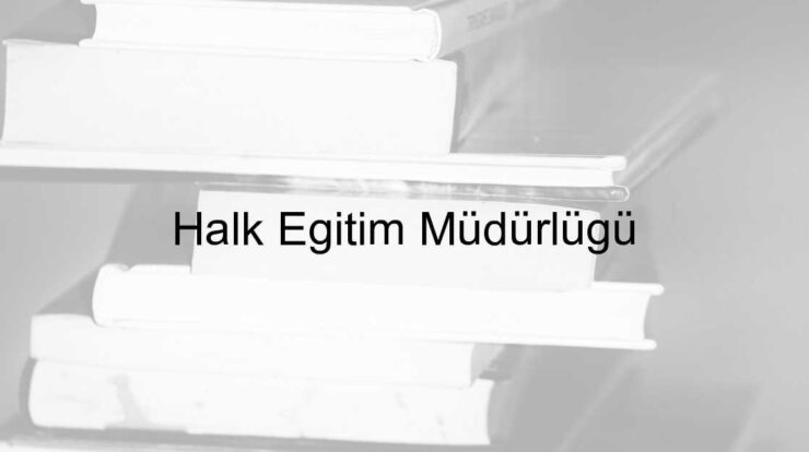 Halk Eğitim müdürlüğü