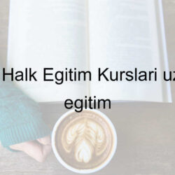 Bursa Halk Eğitim Kursları uzaktan eğitim