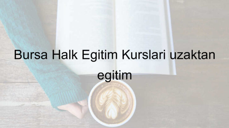 Bursa Halk Eğitim Kursları uzaktan eğitim