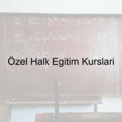 özel halk egitim kurslari